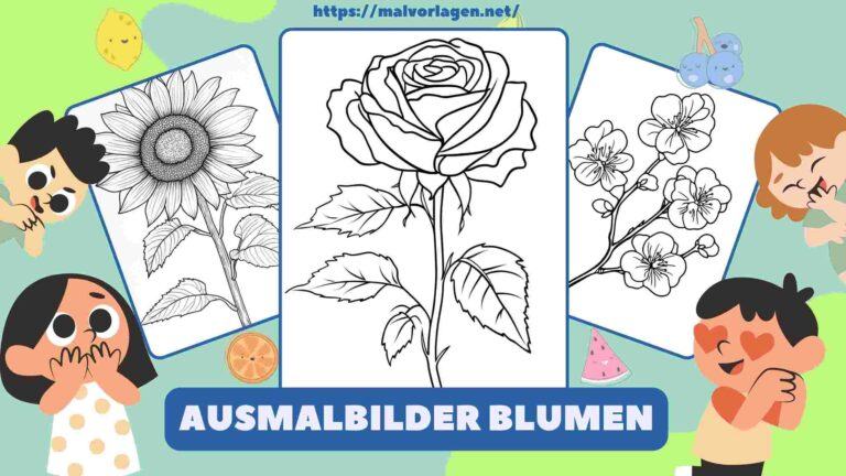 Ausmalbilder Blumen