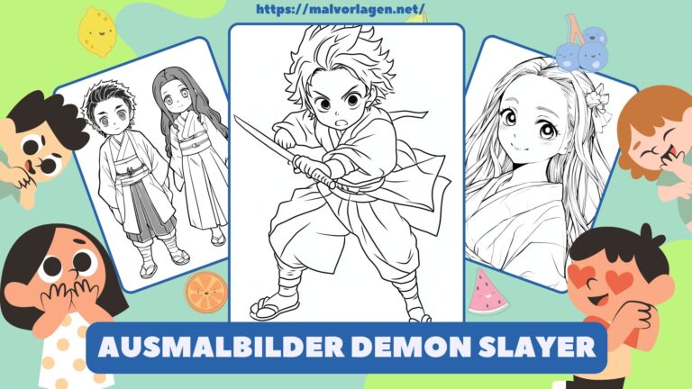 Ausmalbilder Demon Slayer