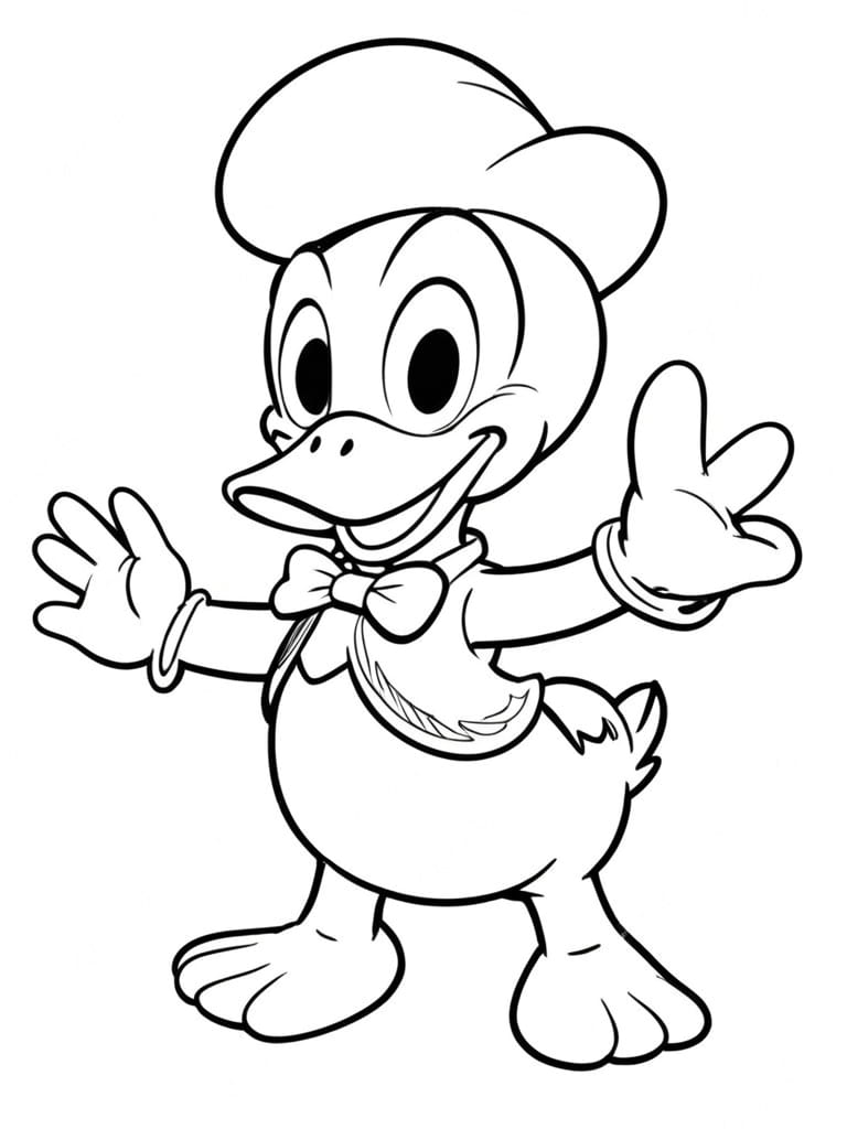 Ausmalbilder Disney Donald Duck