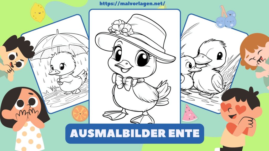 Ausmalbilder Ente