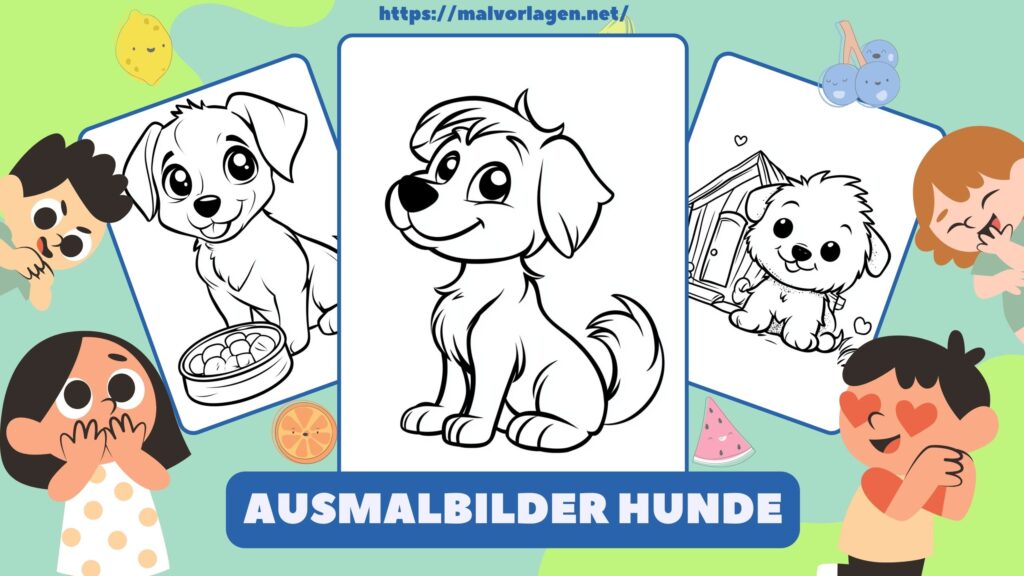 Ausmalbilder Hunde