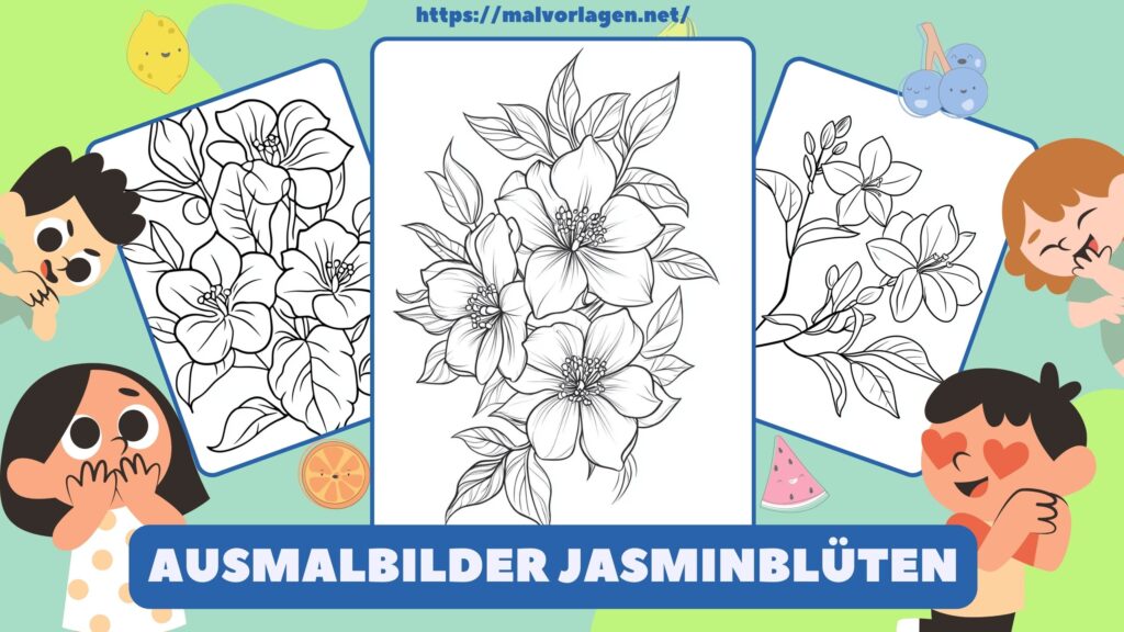 Ausmalbilder Jasminblüten