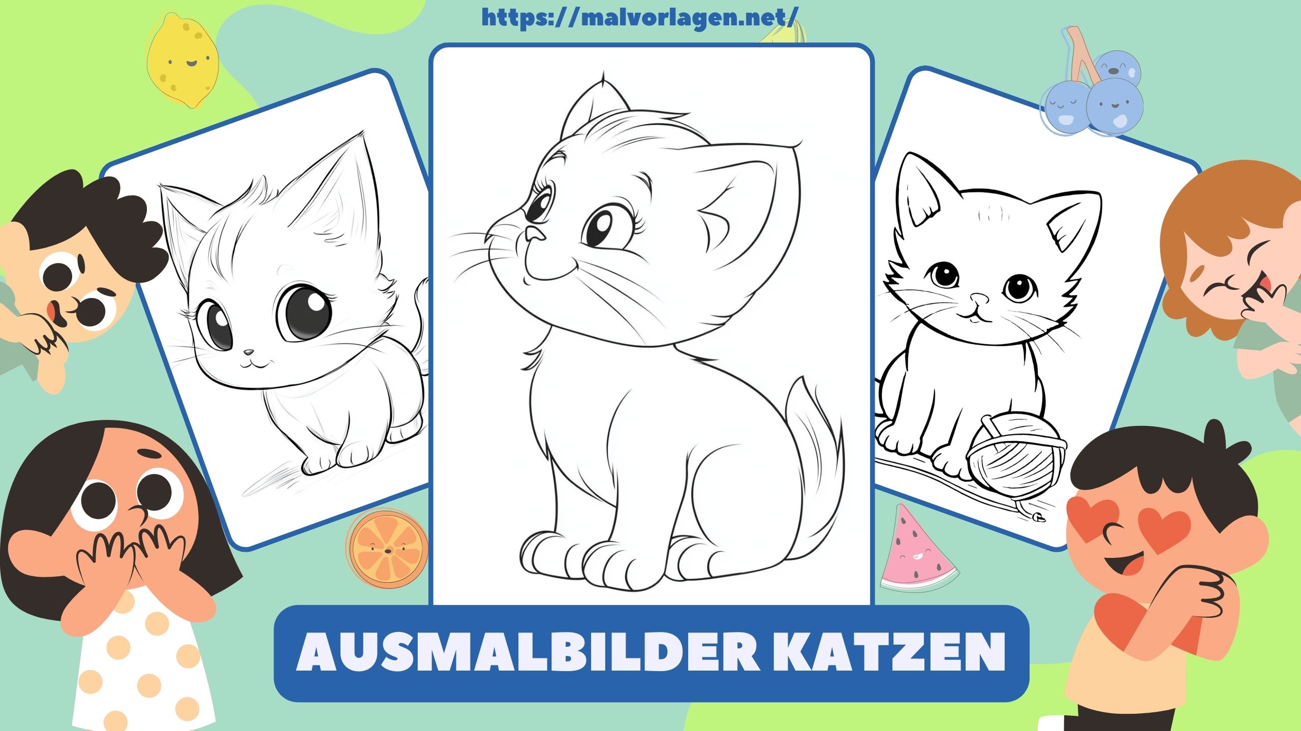 Ausmalbilder Katzen