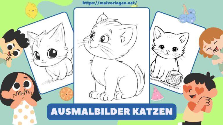 Ausmalbilder Katzen