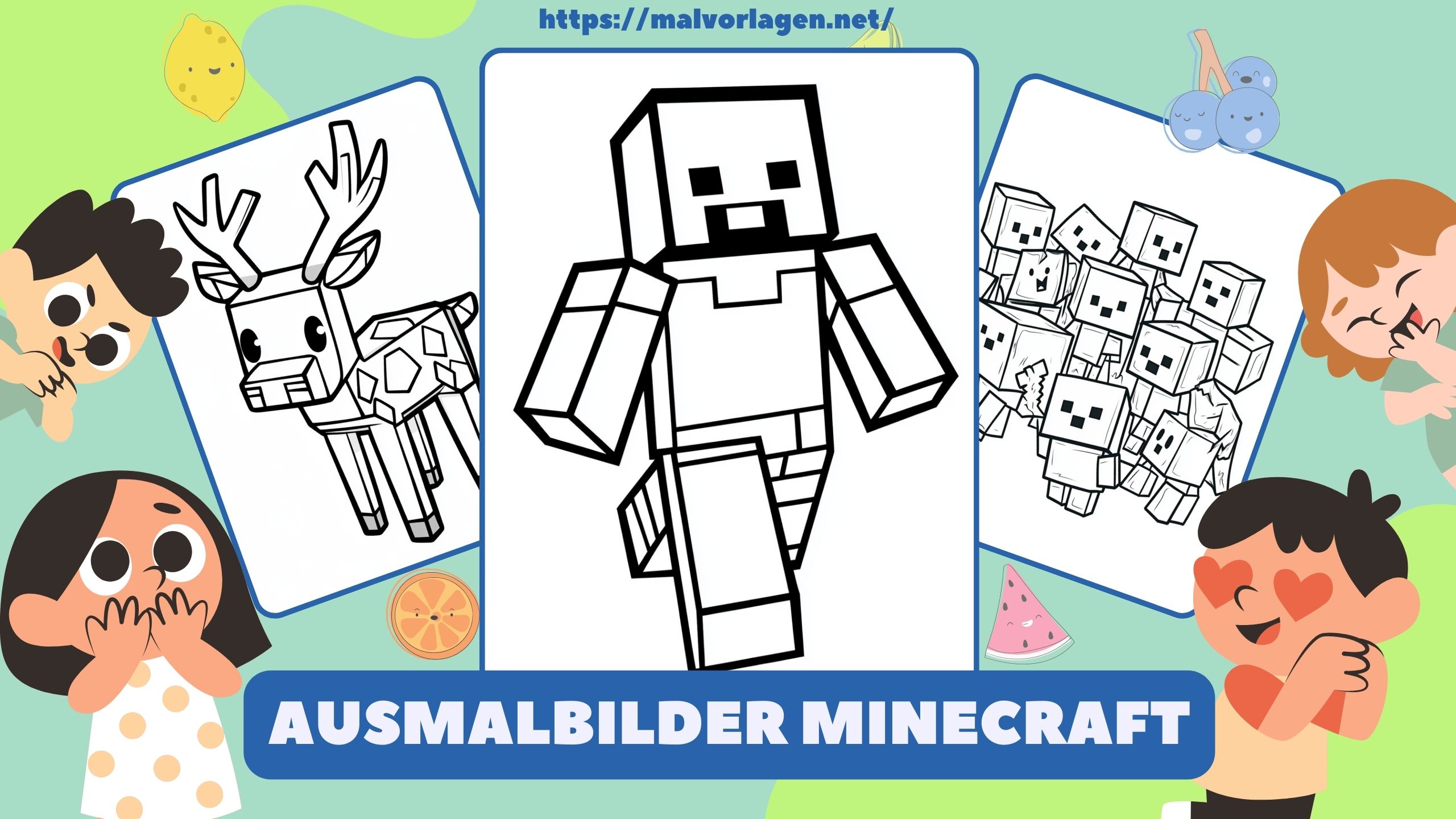 Ausmalbilder Minecraft