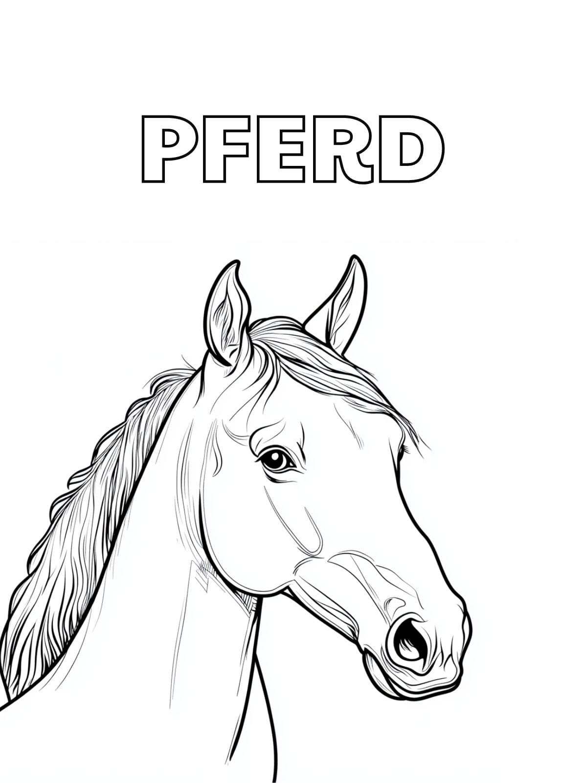 Ausmalbilder Pferd