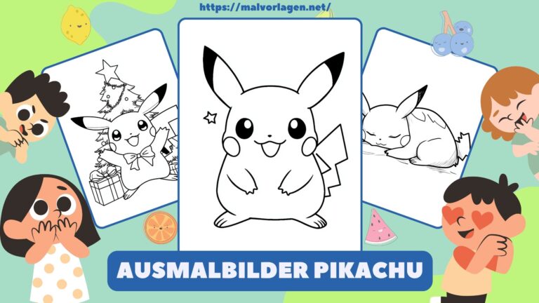 Ausmalbilder Pikachu