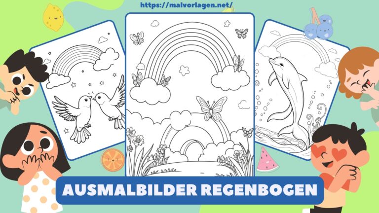 Ausmalbilder Regenbogen