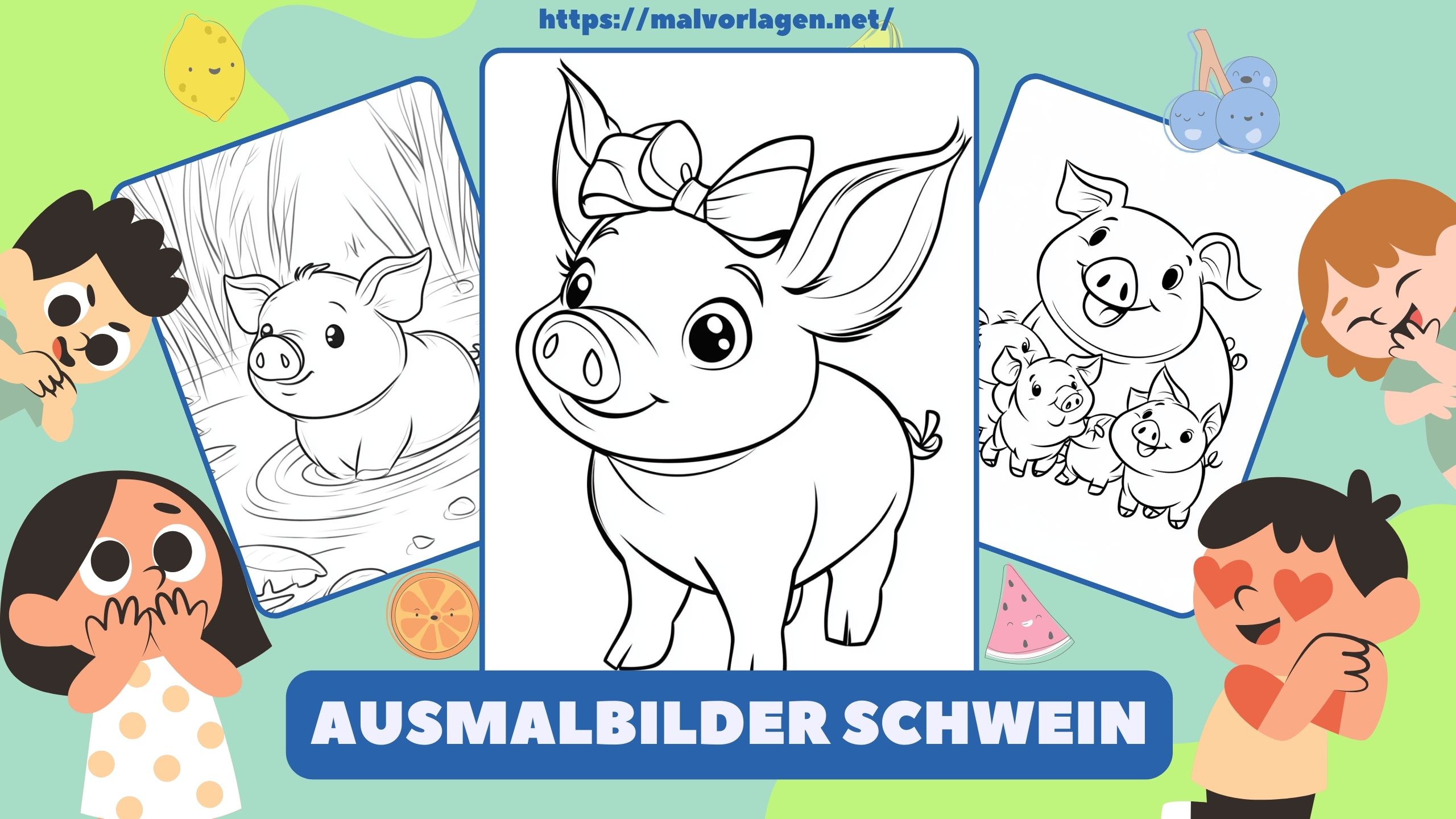 Ausmalbilder Schwein