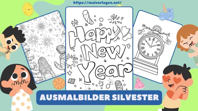 Ausmalbilder Silvester