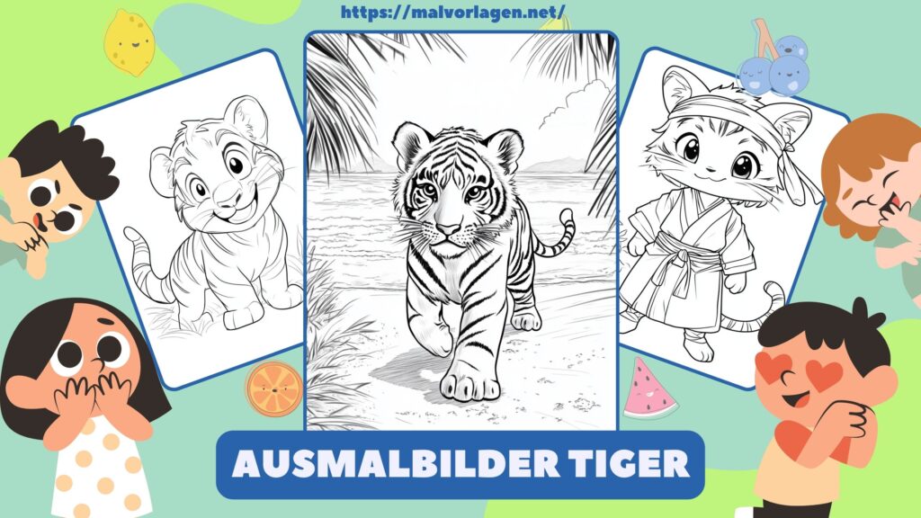 Ausmalbilder Tiger