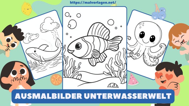 Ausmalbilder Unterwasserwelt