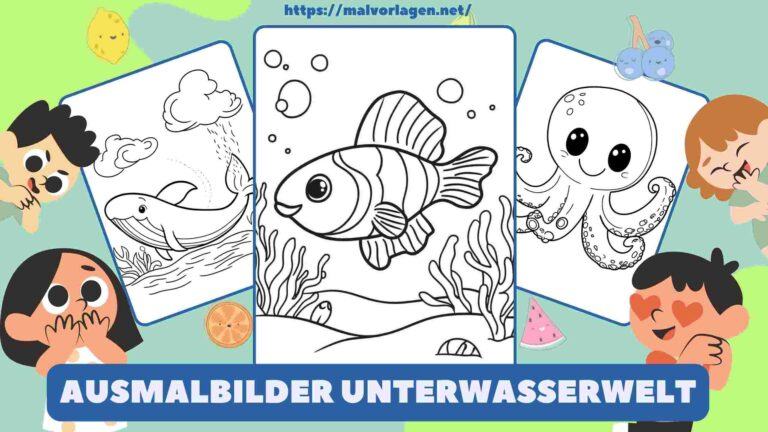 Ausmalbilder Unterwasserwelt