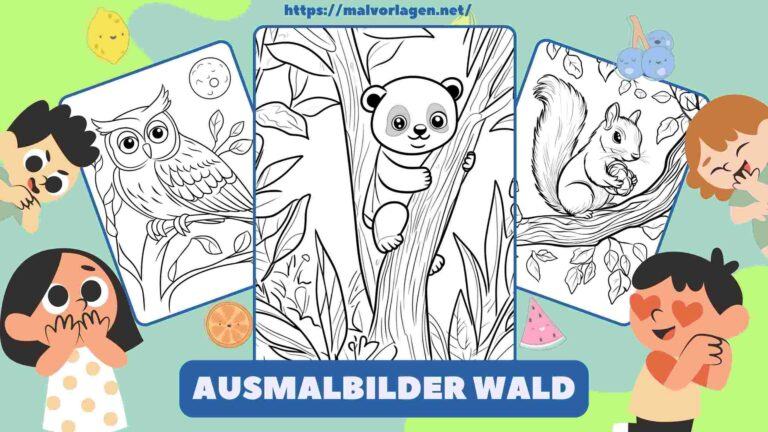 Ausmalbilder Wald