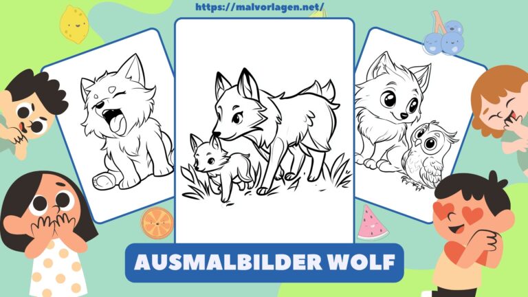 Ausmalbilder Wolf