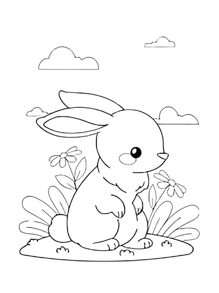 Viel Spaß mit 20 kostenlosen Ausmalbilder Hase - Malvorlagen.net