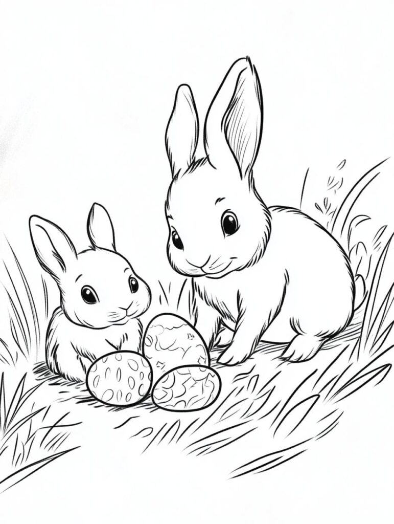 ausmalbilder ostern einfach
