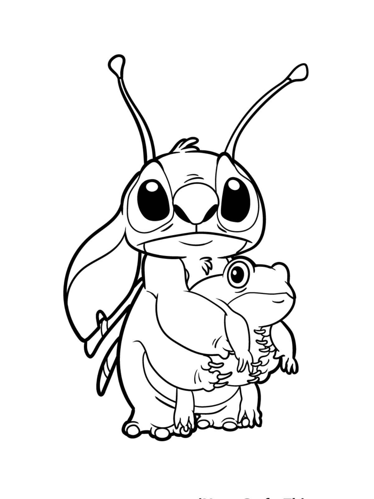 Stitch And The Frosch Ausmalbilder