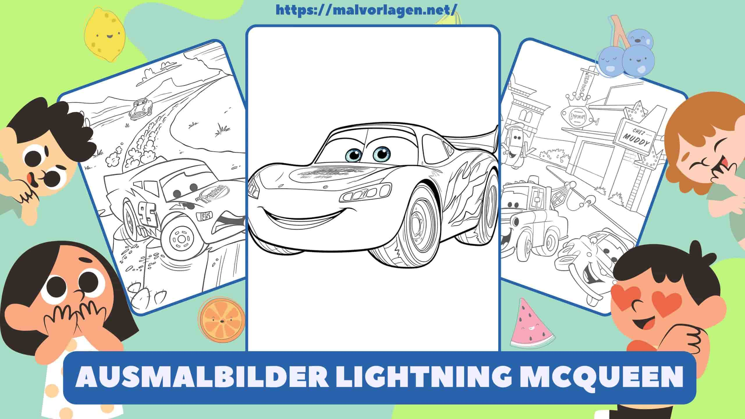 Ausmalbilder Lightning Mcqueen