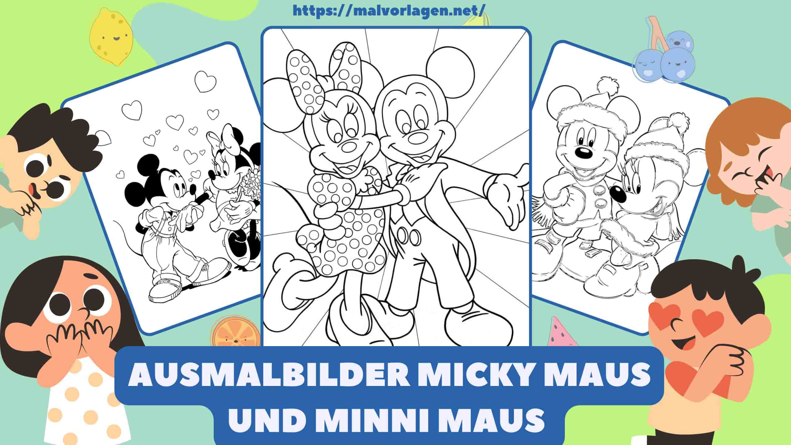 Ausmalbilder Micky Maus Und Minni Maus