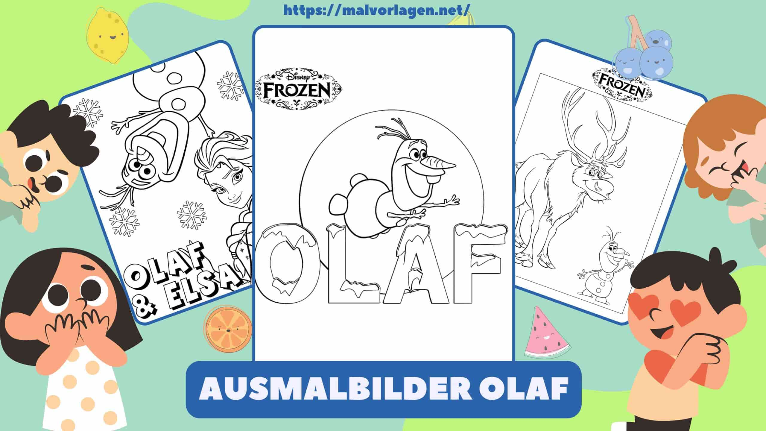 Ausmalbilder Olaf