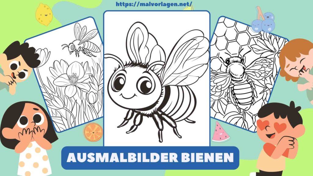 Ausmalbilder Bienen