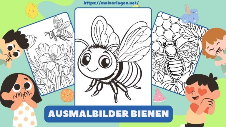 Ausmalbilder Bienen