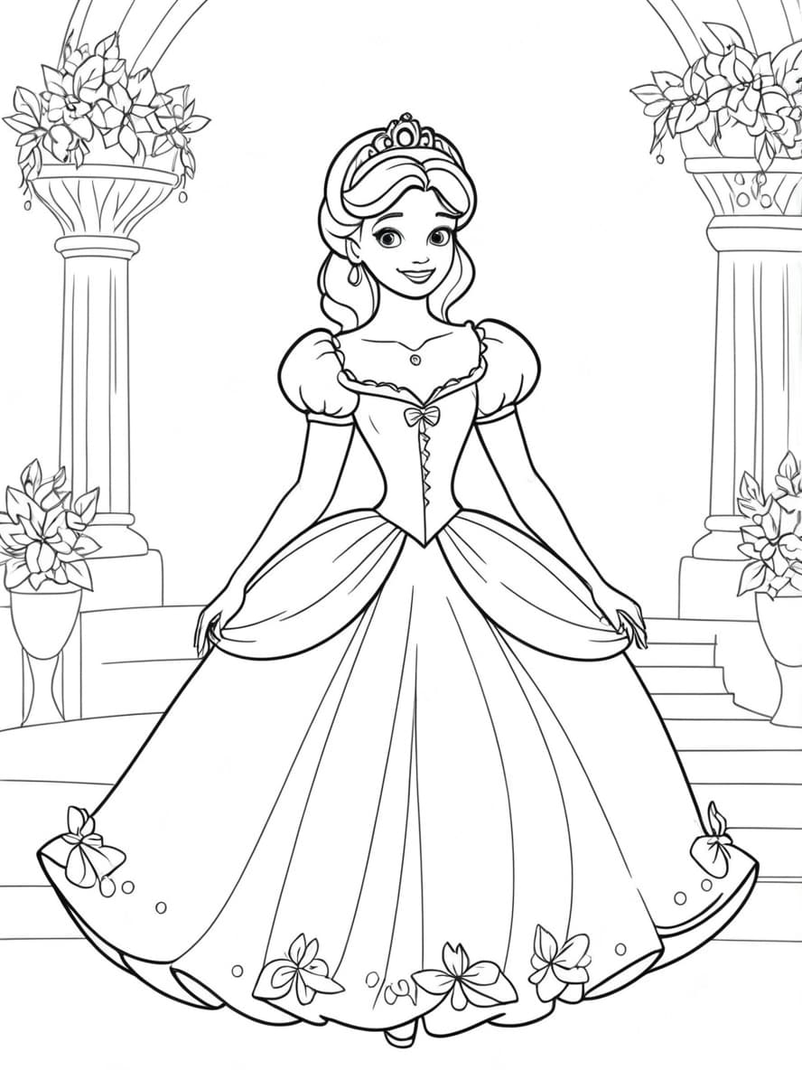 Ausmalbilder Disney Cinderella