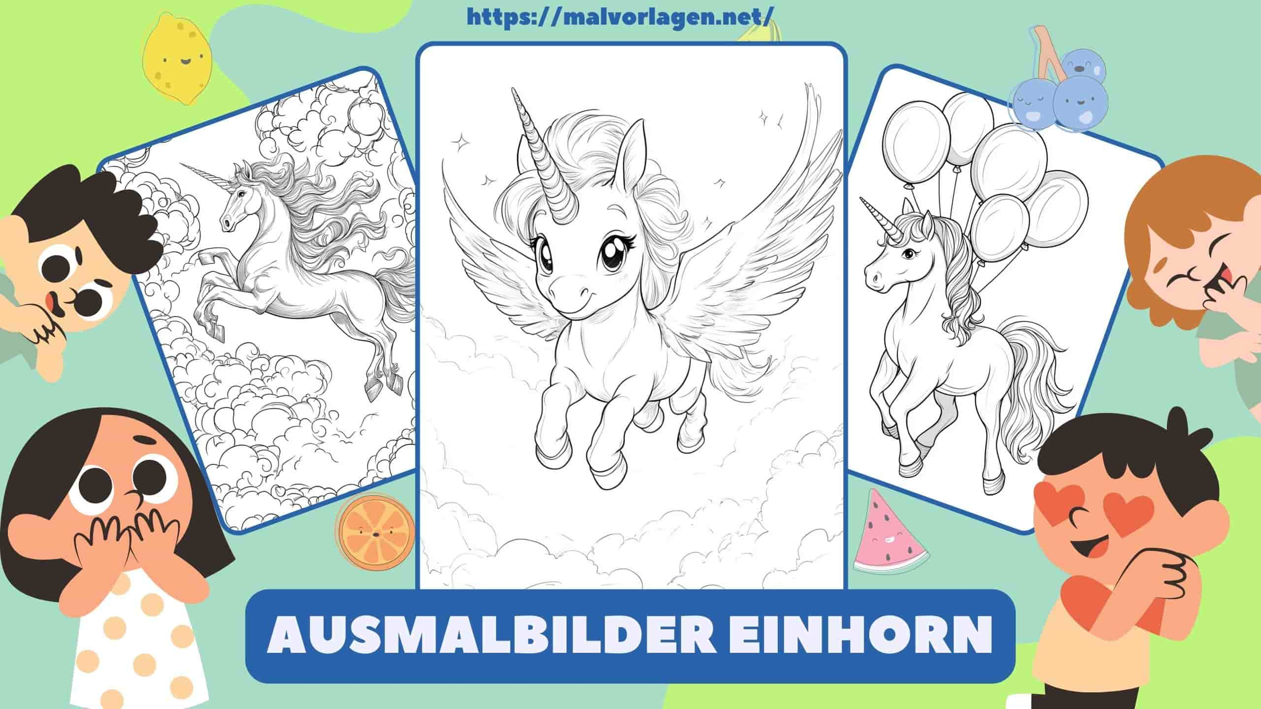 Ausmalbilder Einhorn