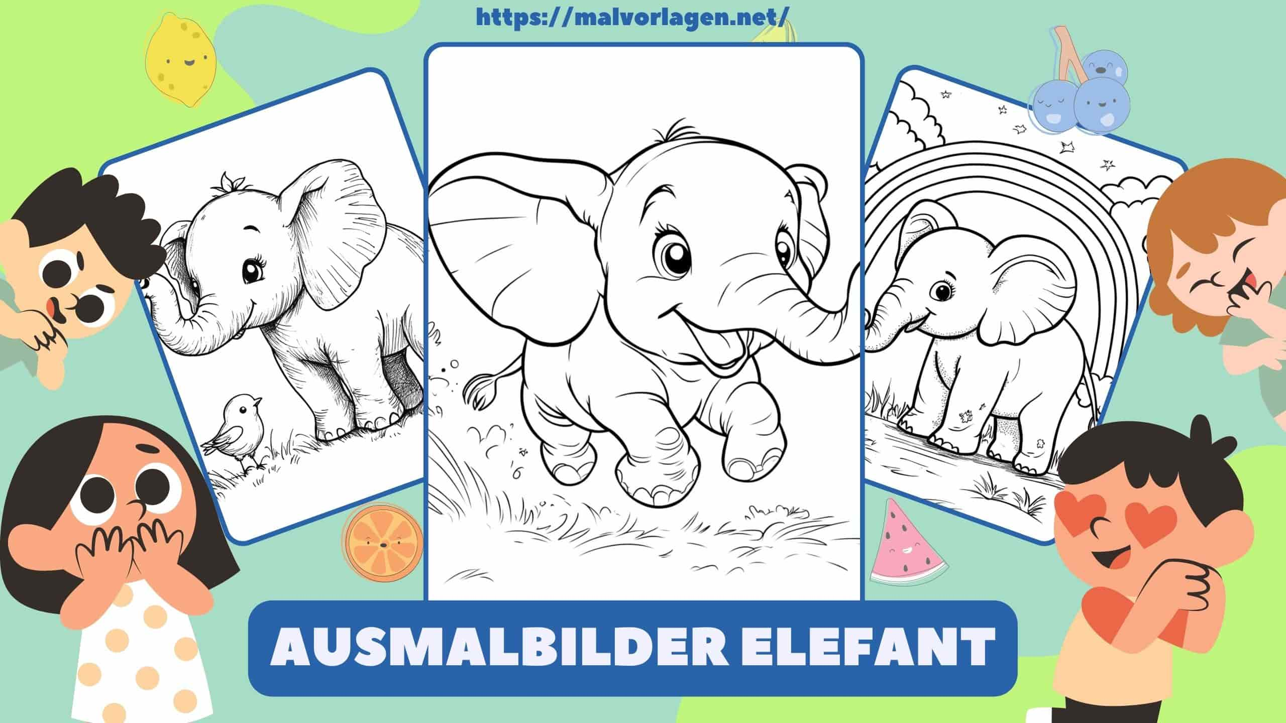 Ausmalbilder Elefant