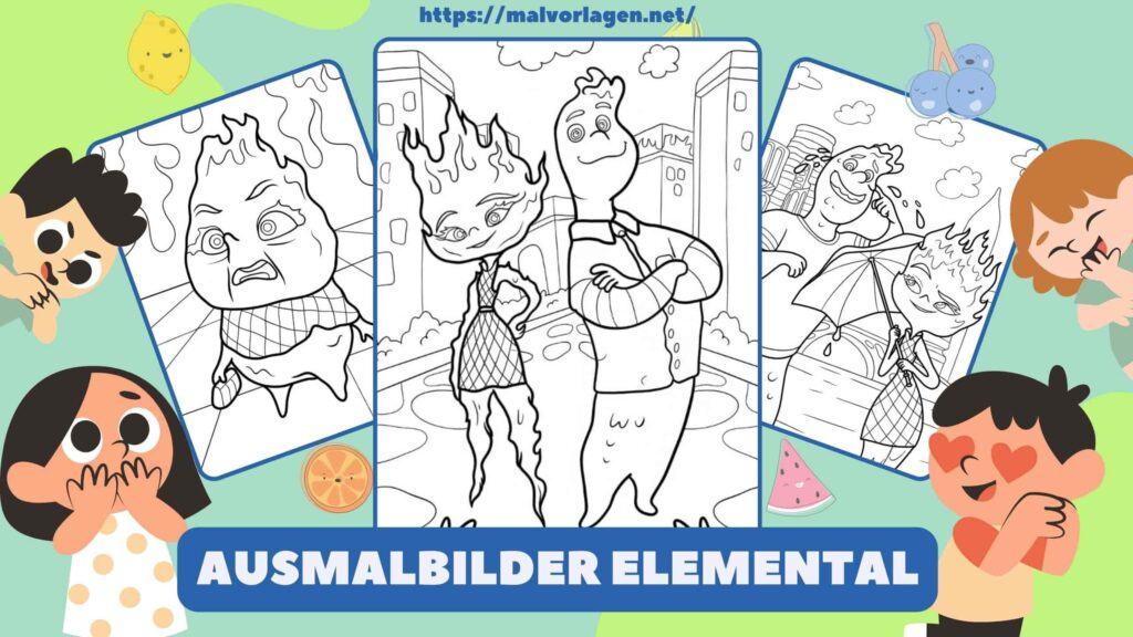 Ausmalbilder Elemental