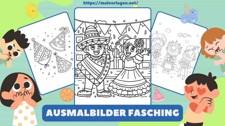 Ausmalbilder Fasching