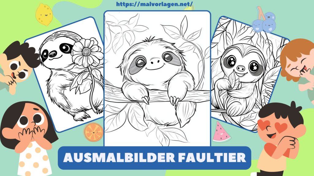 Ausmalbilder Faultier