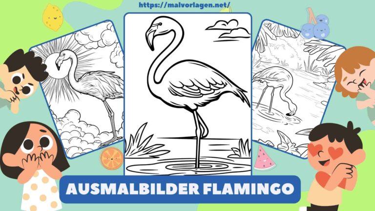 Ausmalbilder Flamingo