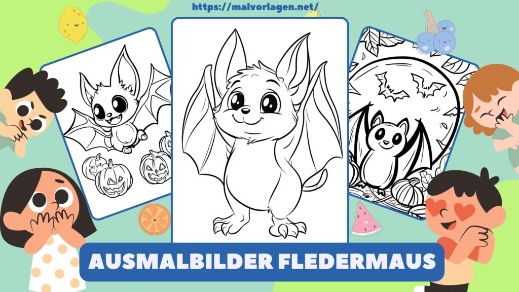 Ausmalbilder Fledermaus