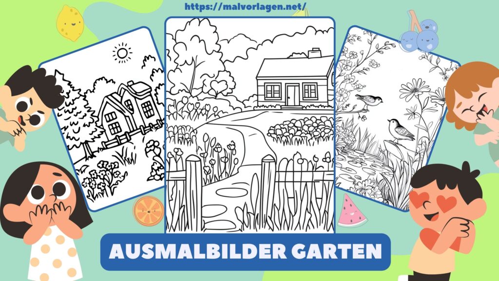 Ausmalbilder Garten