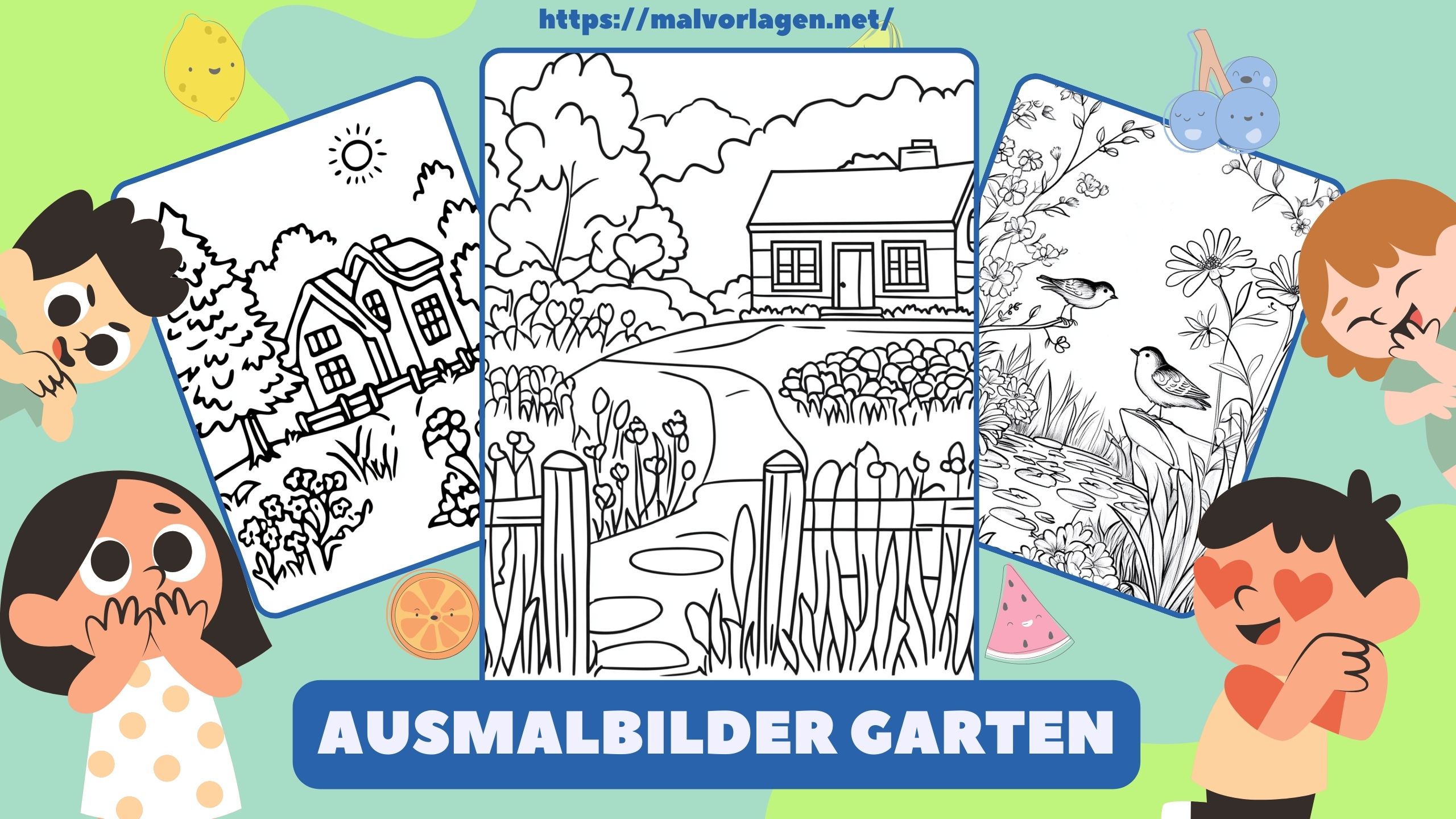 Ausmalbilder Garten