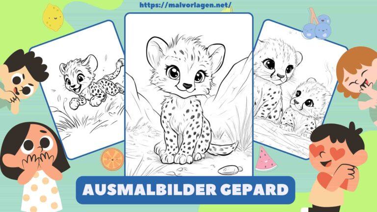 Ausmalbilder Gepard