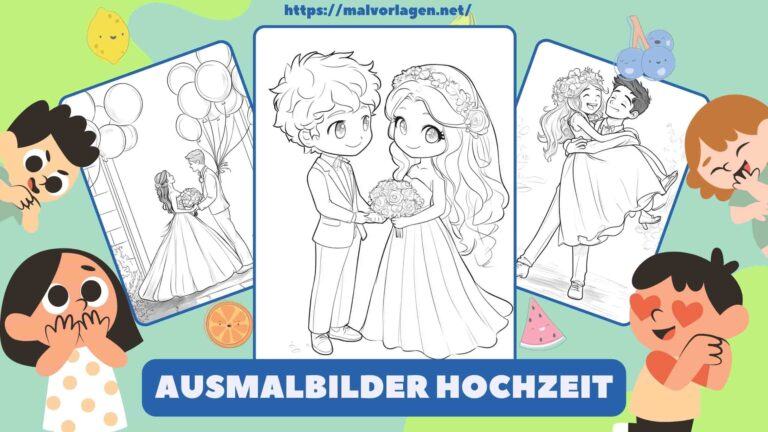 Ausmalbilder Hochzeit