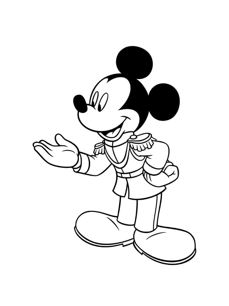 Ausmalbilder Huldigen Mickey