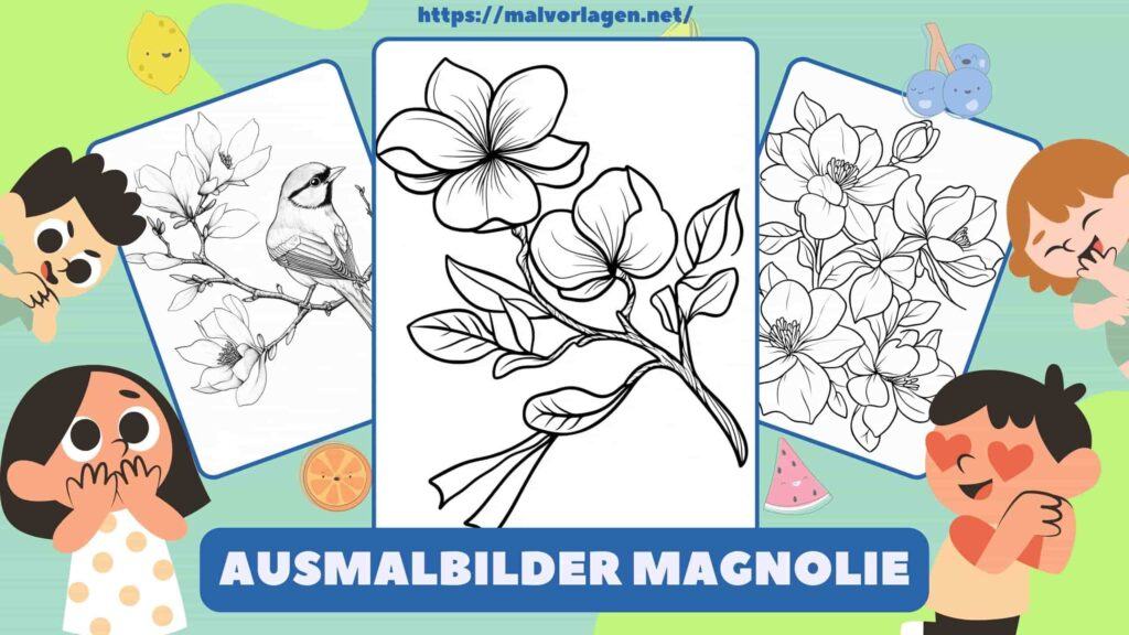 Ausmalbilder Magnolie