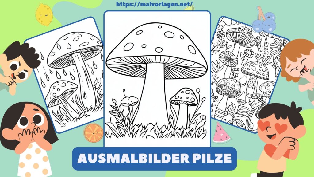 Ausmalbilder Pilze