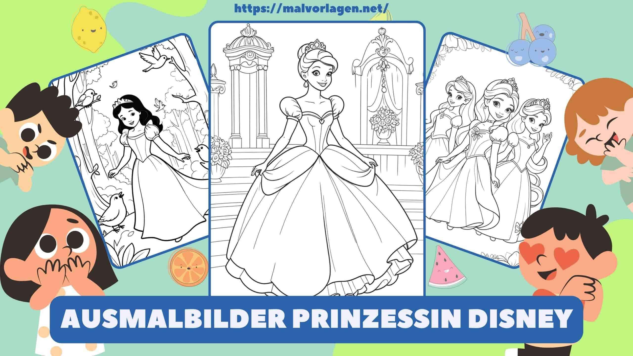 Ausmalbilder Prinzessin Disney