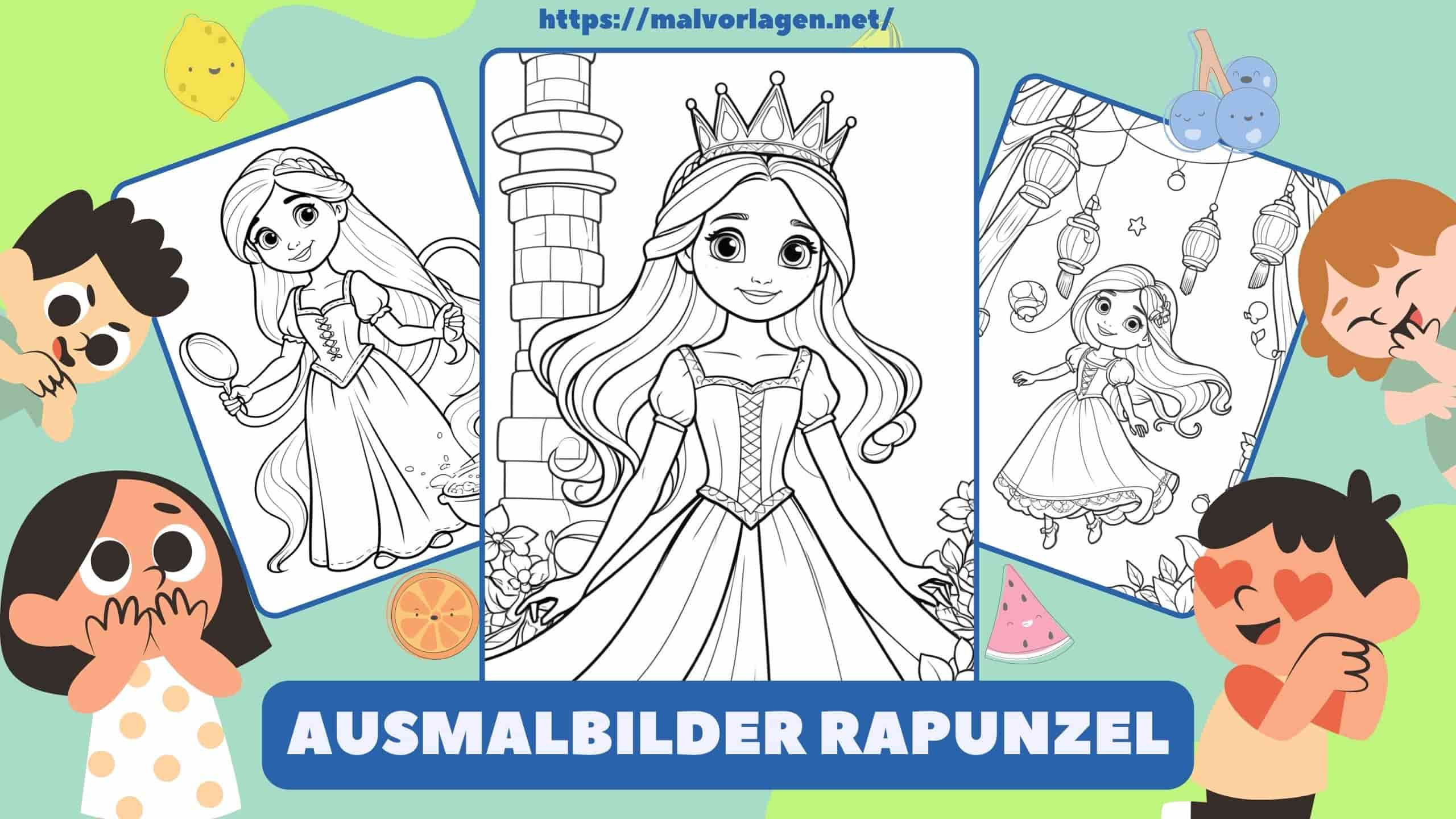 Ausmalbilder Rapunzel