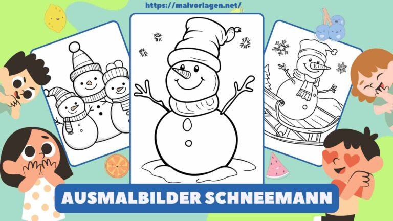 Ausmalbilder Schneemann