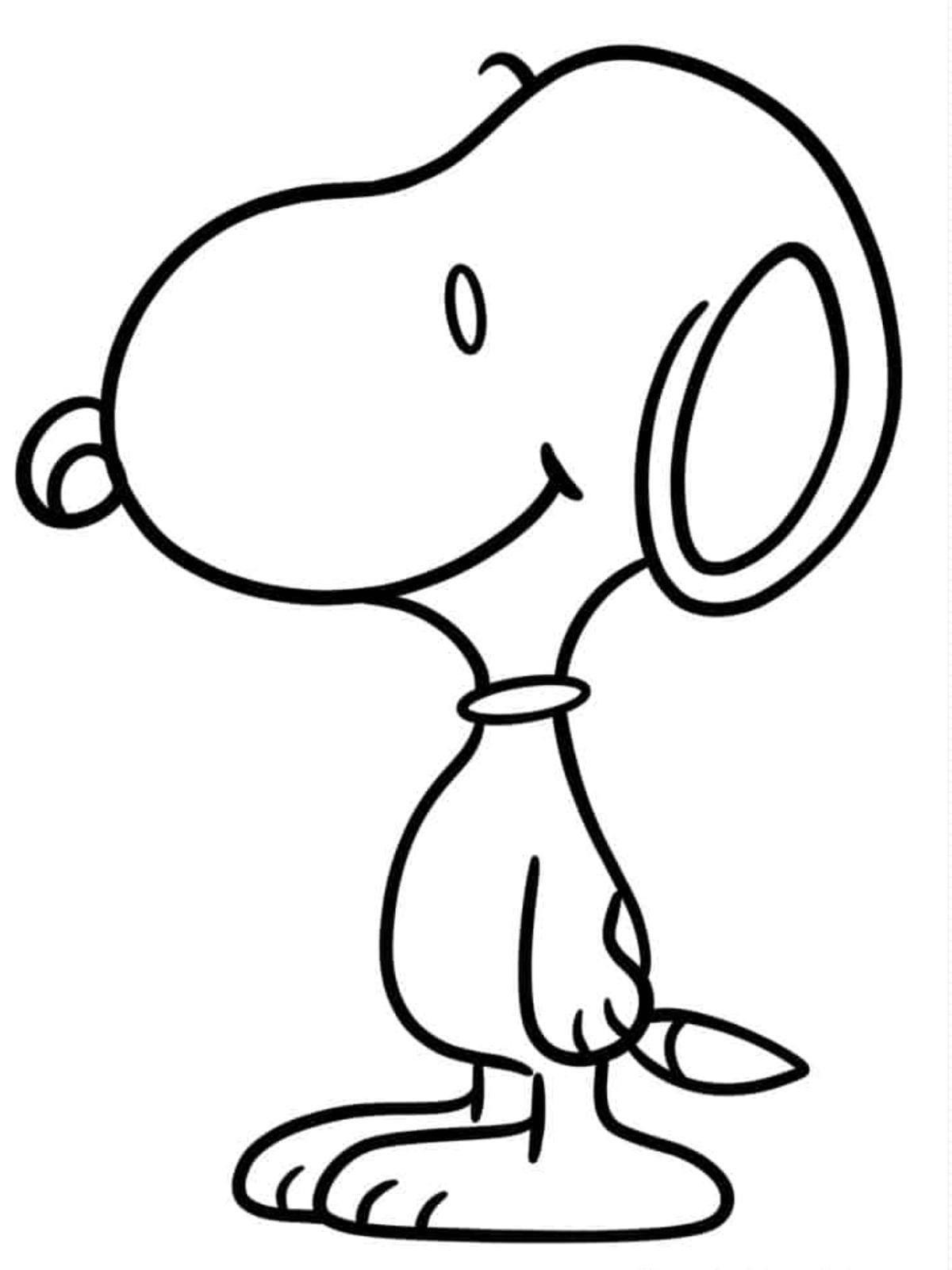 Ausmalbilder Snoopy Schön