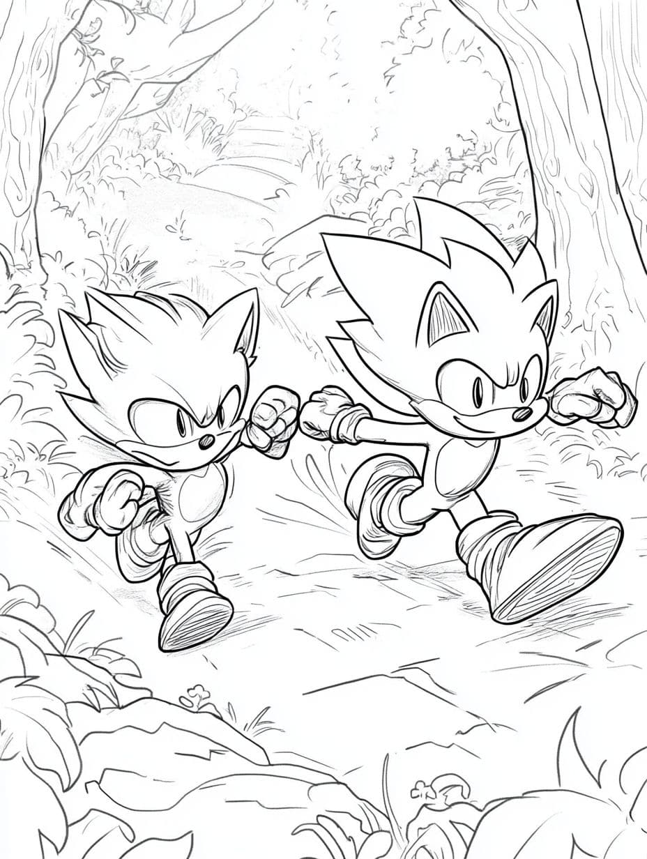 Ausmalbilder Sonic Und Tails