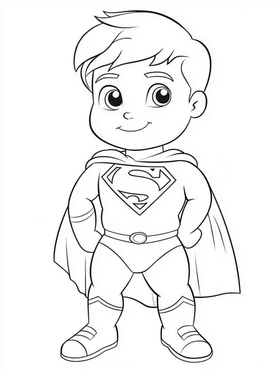 Ausmalbilder Superman Für Babys