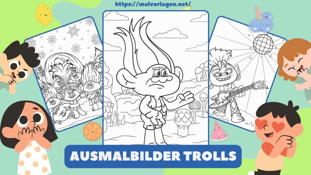 Ausmalbilder Trolls