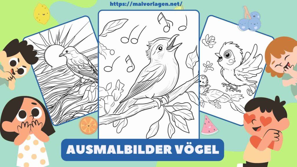 Ausmalbilder Vögel